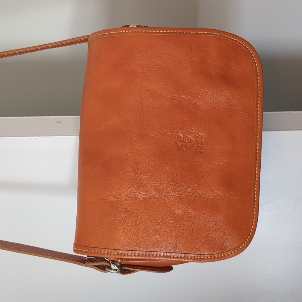 Leather Cross Body bag made in italy